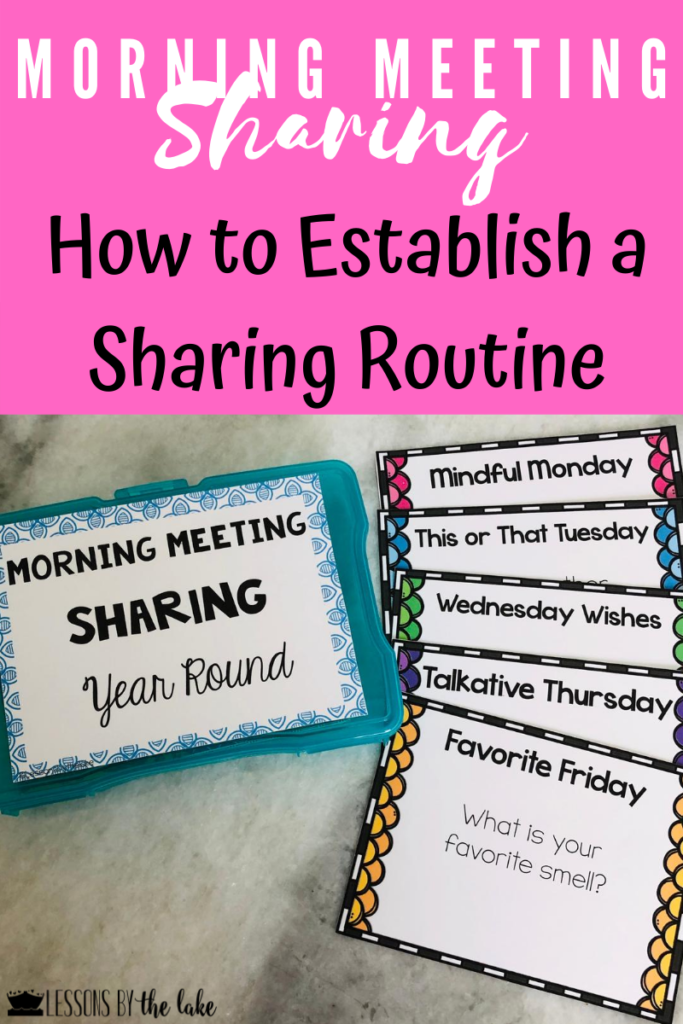 morning meeting sharing routine
